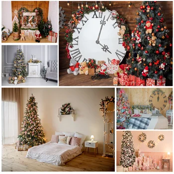 חג המולד מקורה נושא הצילום רקע עץ חג המולד לילדים דיוקן תפאורות עבור סטודיו צילום אביזרים 21526 JPT-01