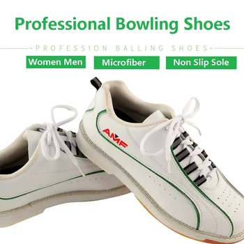 נשים גברים נוח נעלי באולינג יוניסקס לביש איכות נעלי Non-להחליק מקורה נעלי ספורט לבנים באולינג נעליים 35-46